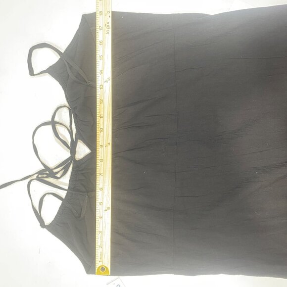 NEW‎ Cami Maxi Dress M Black Babydoll Stappy Casual Lounge Lightweight - Picture 11 of 16